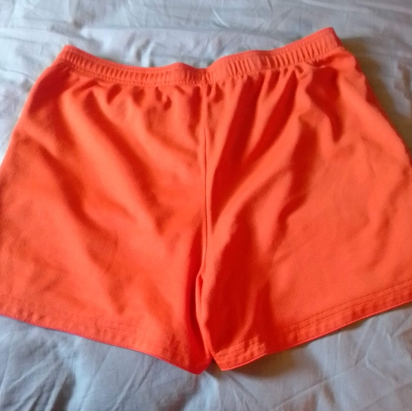 2 pairs Nike activewear shorts - 1 blue white pair, 1 orange pink neon pair - Picture 7 of 7